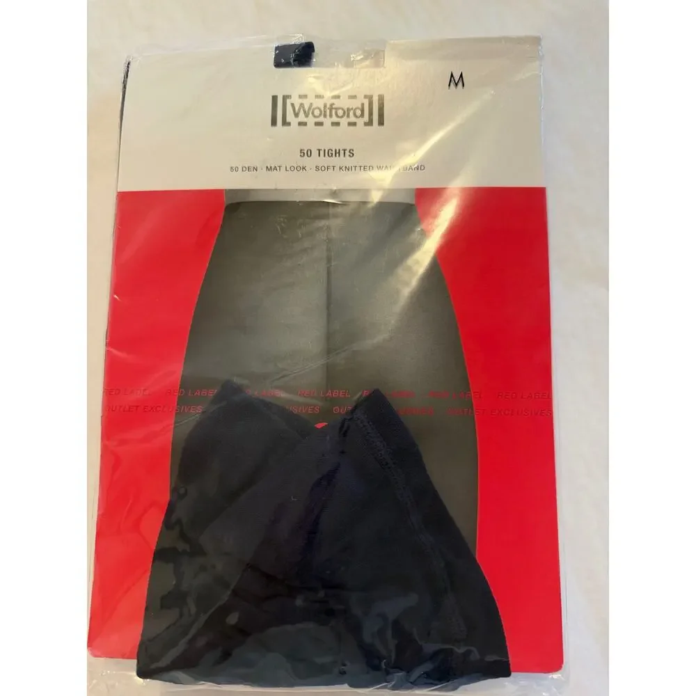 Wolford Sapphire Blue 50 Denier Tights Size M